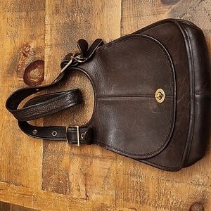 Coach Vintage Saddle Crescent Hobo Bag, Brown